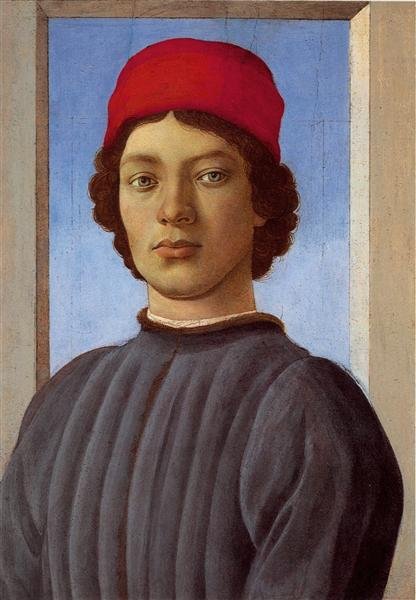 Retrato de joven con birrete rojo